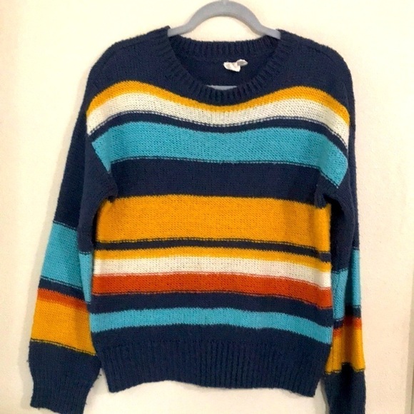 sky snd Sparrow Sweaters - Skies in sparrow striped sweater size L multicolor E